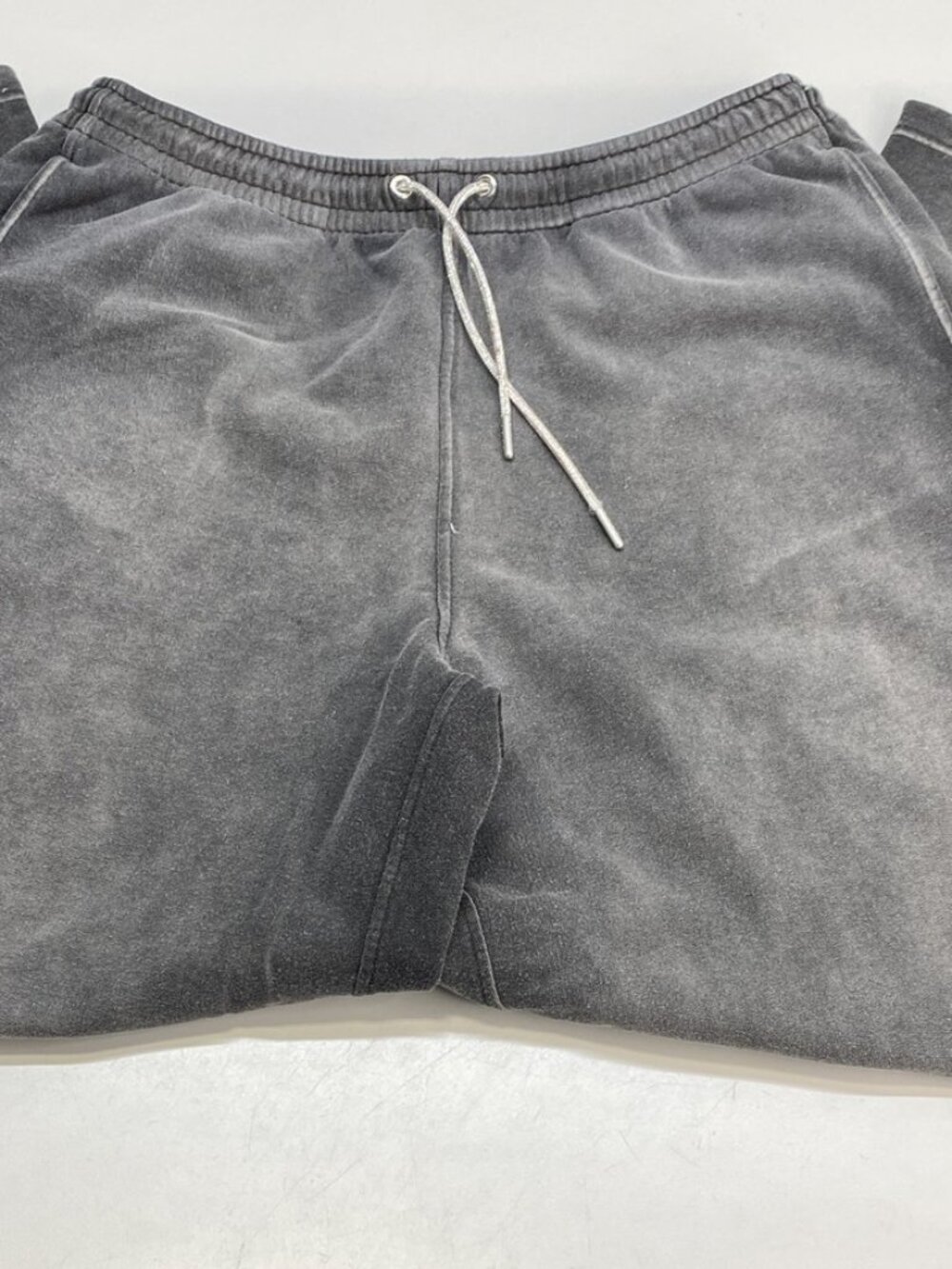Alexander Wang Womens Sweatpant Dark Gray Size M Cotton Terry Crystal Hotfix